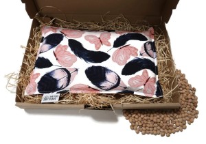 Termofor z pestek wiśni - duży - 20x30 Różowy puszek