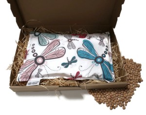 Termofor z pestek wiśni - duży - 20x30 Kolorowe ważki