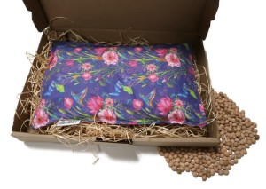 Termofor z pestek wiśni - duży - 20x30 Fioletowa łąka