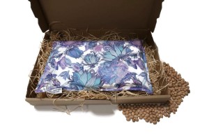 Termofor z pestek wiśni - duży - 20x30 Mroźny fiolet