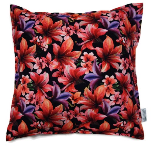 Poduszka z łuską gryki, gryczana 40x40cm LILIE RED