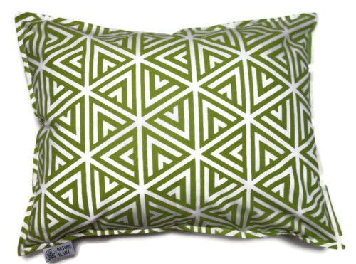 Poduszka z łuską gryki 30x40cm PIRAMIDKI GREEN